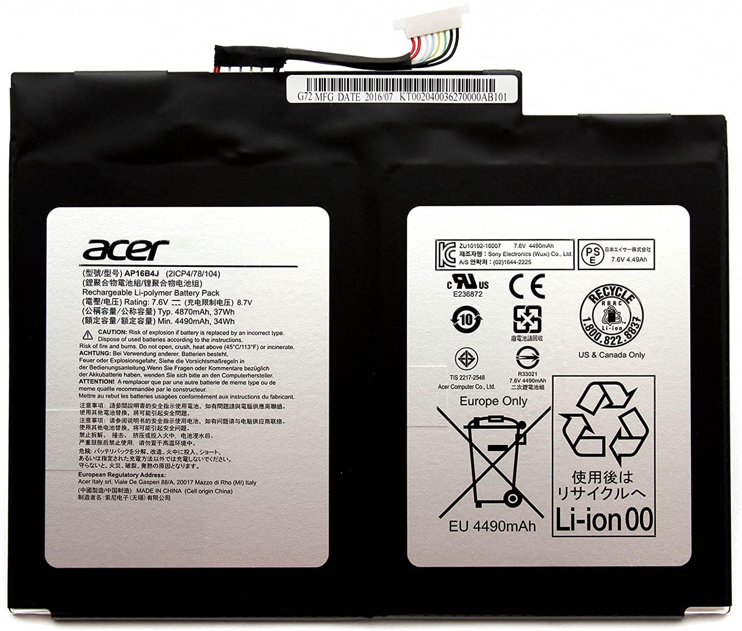 AP16B4J Acer Aspire Switch Alpha 12 SA5-27 Laptop battery - eBuy UAE
